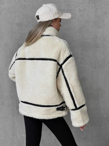 Paula | Kuscheliger Teddymantel für Damen