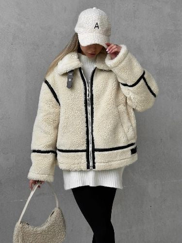 Paula | Kuscheliger Teddymantel für Damen