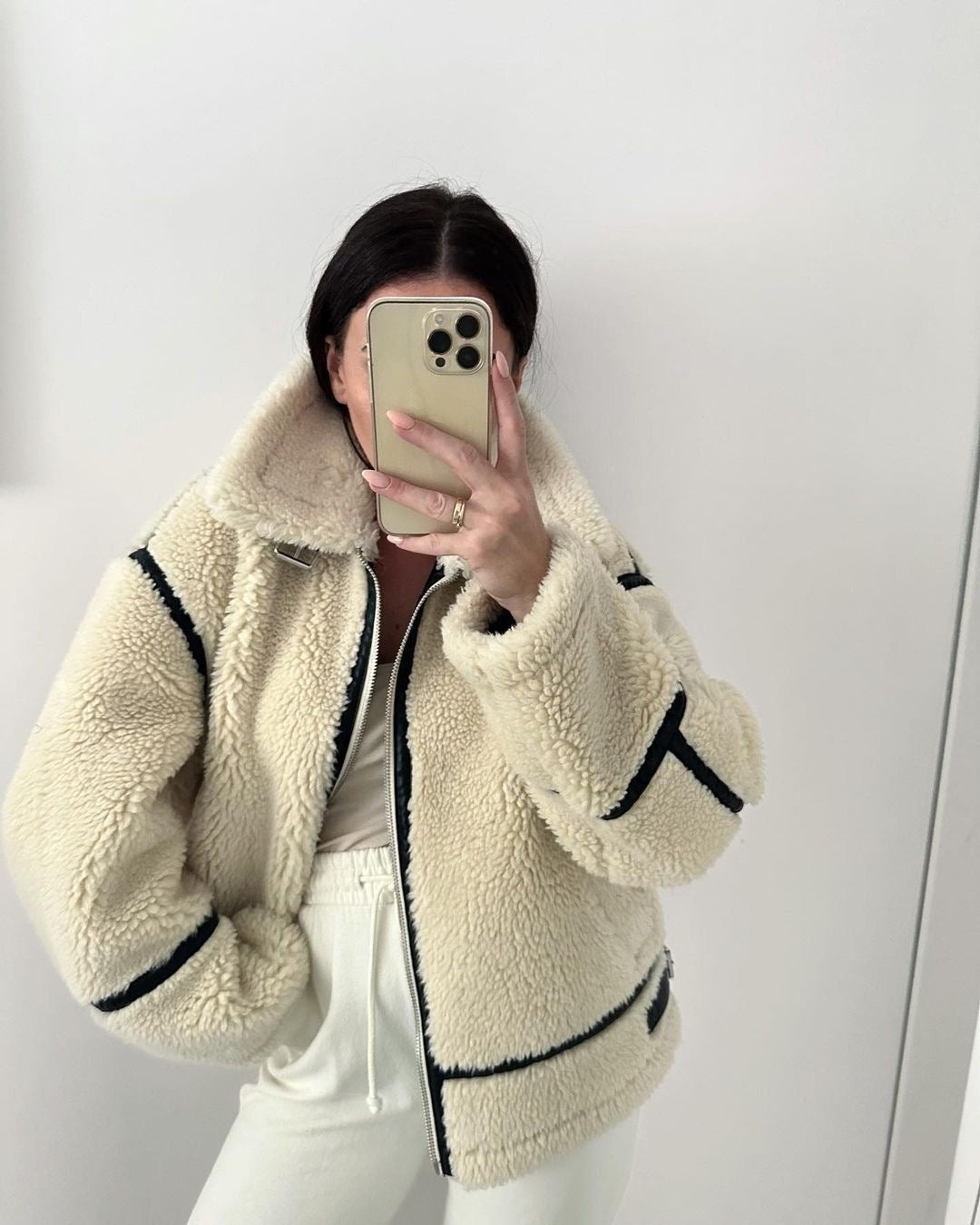 Paula | Kuscheliger Teddymantel für Damen