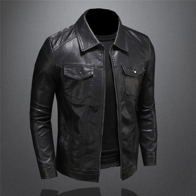 Mike Overshirt Lederjacke für Herren