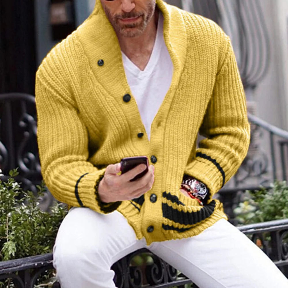 Luke - Lässige Winter-Strickjacke für Herren