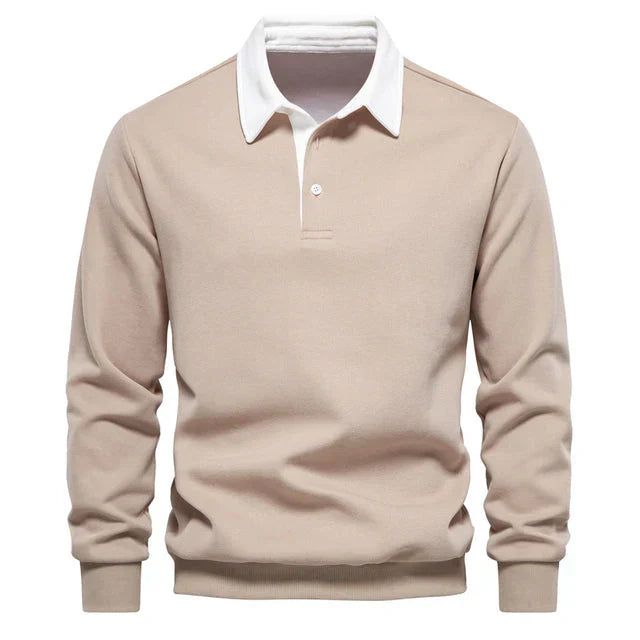 Langärmliges Poloshirt mit Kragen