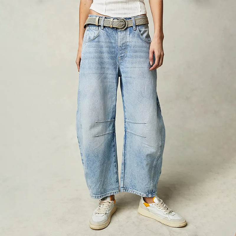 Weites Bein Sommer Jeans