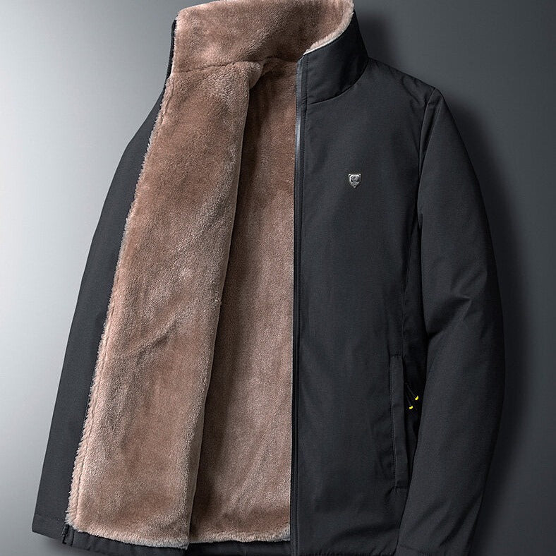 david – klassische fleecejacke für herren