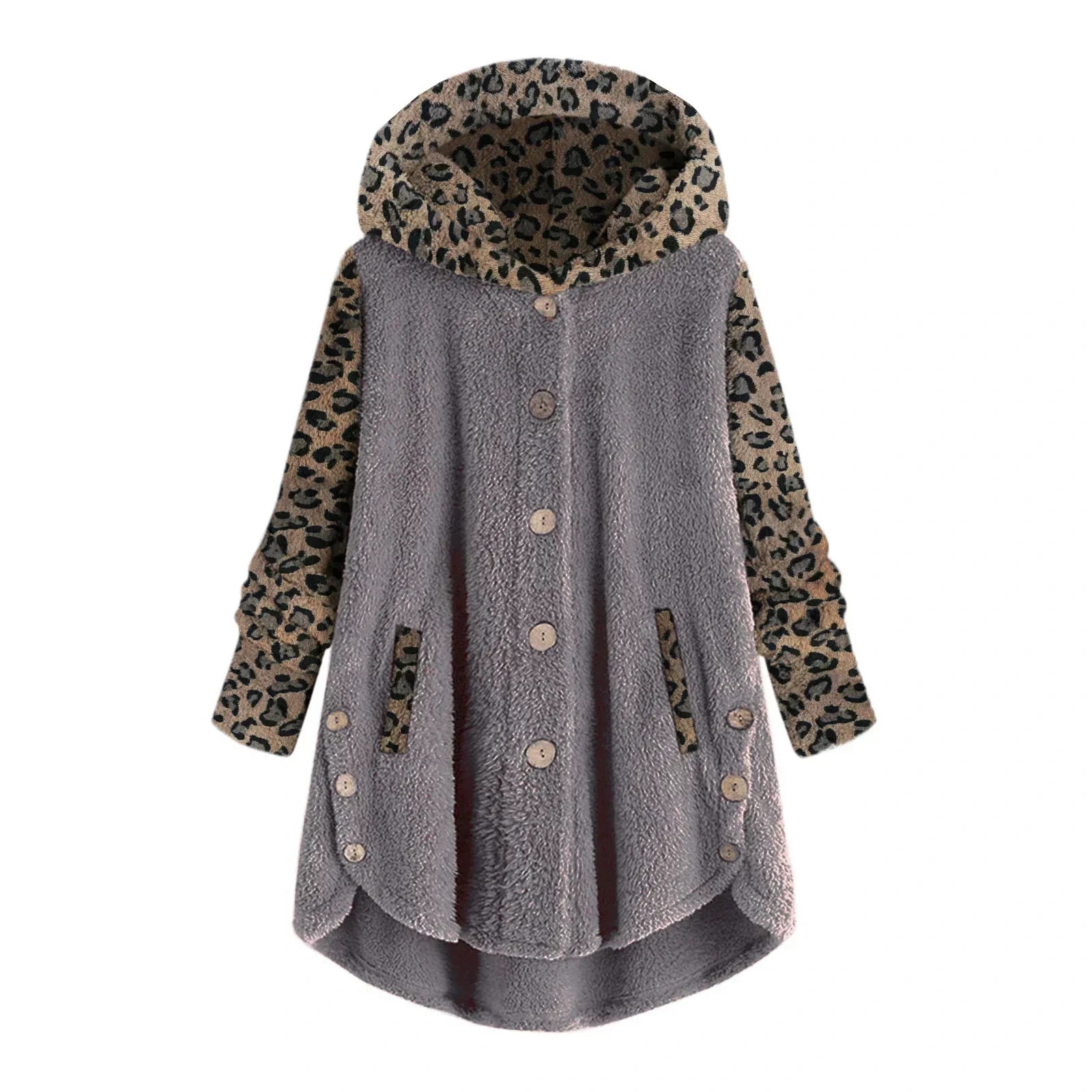 Übergroße Jacke mit Knöpfen für Damen