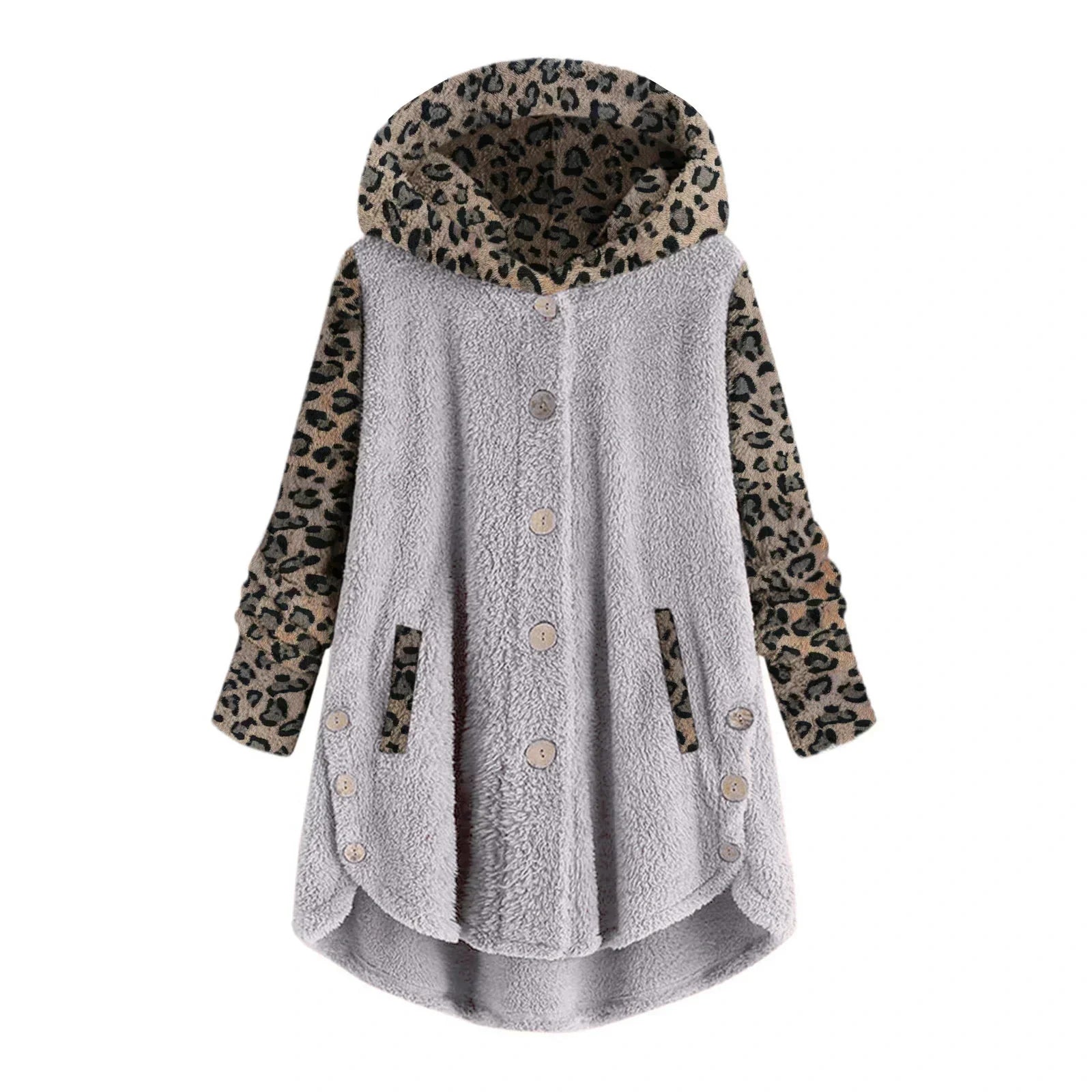 Übergroße Jacke mit Knöpfen für Damen