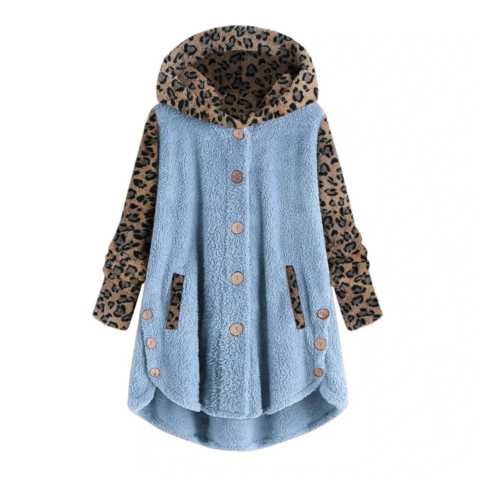 Übergroße Jacke mit Knöpfen für Damen