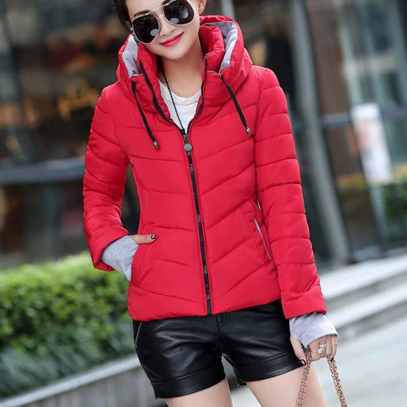 Anya - Stilvolle und Lässige Winter Kapuzen Steppjacke für Damen