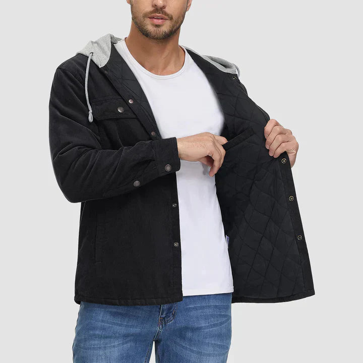Liam - Lässige Winter-Steppjacke mit Kapuze für Herren