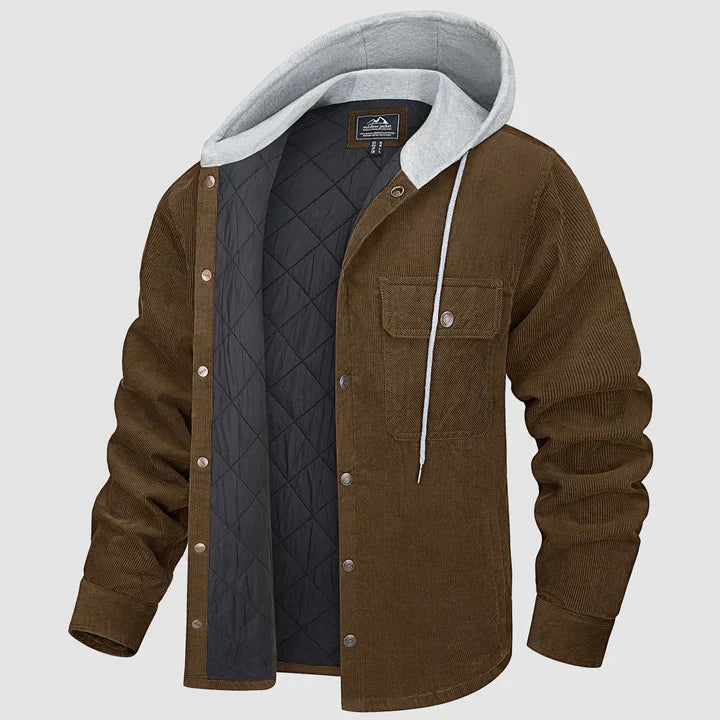 Liam - Lässige Winter-Steppjacke mit Kapuze für Herren