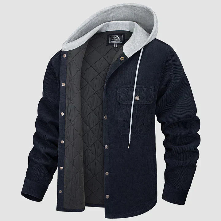 Liam - Lässige Winter-Steppjacke mit Kapuze für Herren