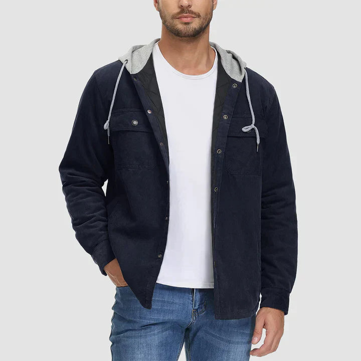 Liam - Lässige Winter-Steppjacke mit Kapuze für Herren