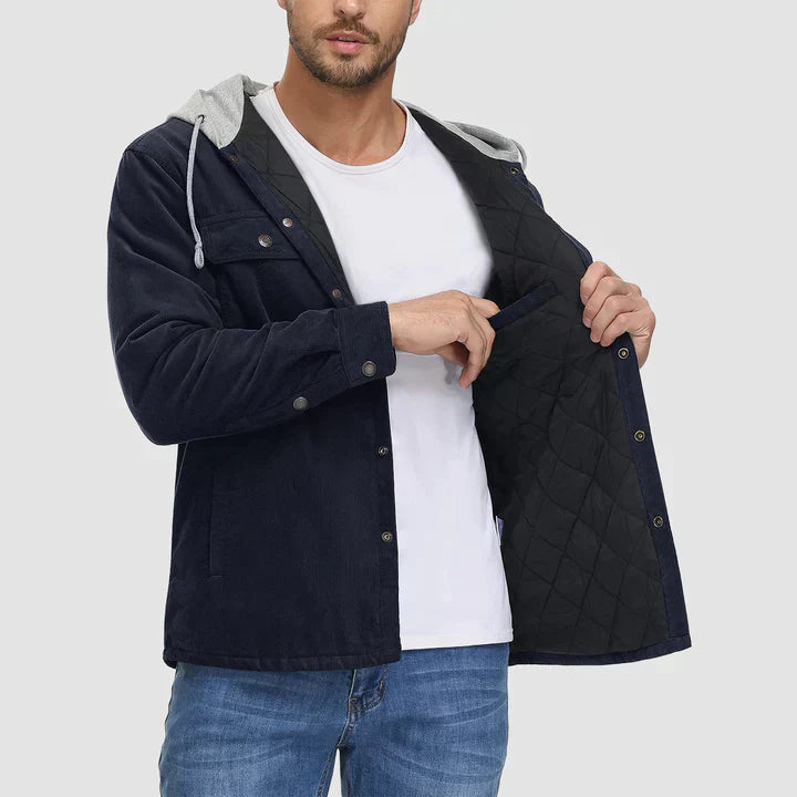 Liam - Lässige Winter-Steppjacke mit Kapuze für Herren