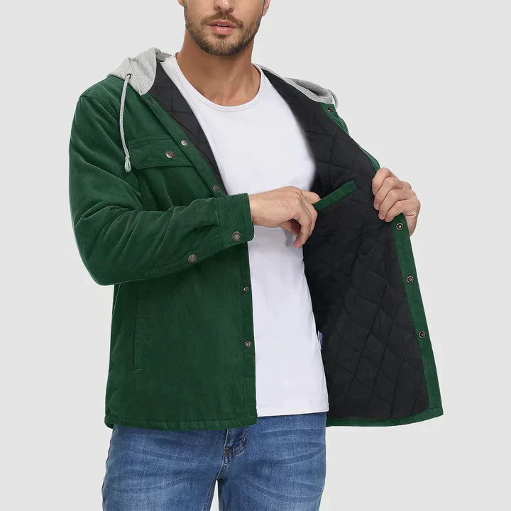 Liam - Lässige Winter-Steppjacke mit Kapuze für Herren