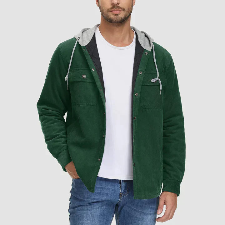 Liam - Lässige Winter-Steppjacke mit Kapuze für Herren