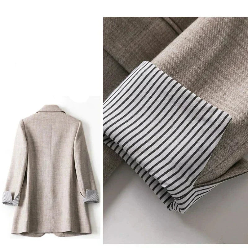 Clair - Schick Herbst Trendy Patchwork Blazer für Damen