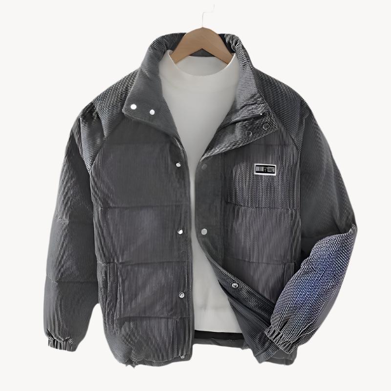 HENNY | Warme Cordtextur Herrenjacke
