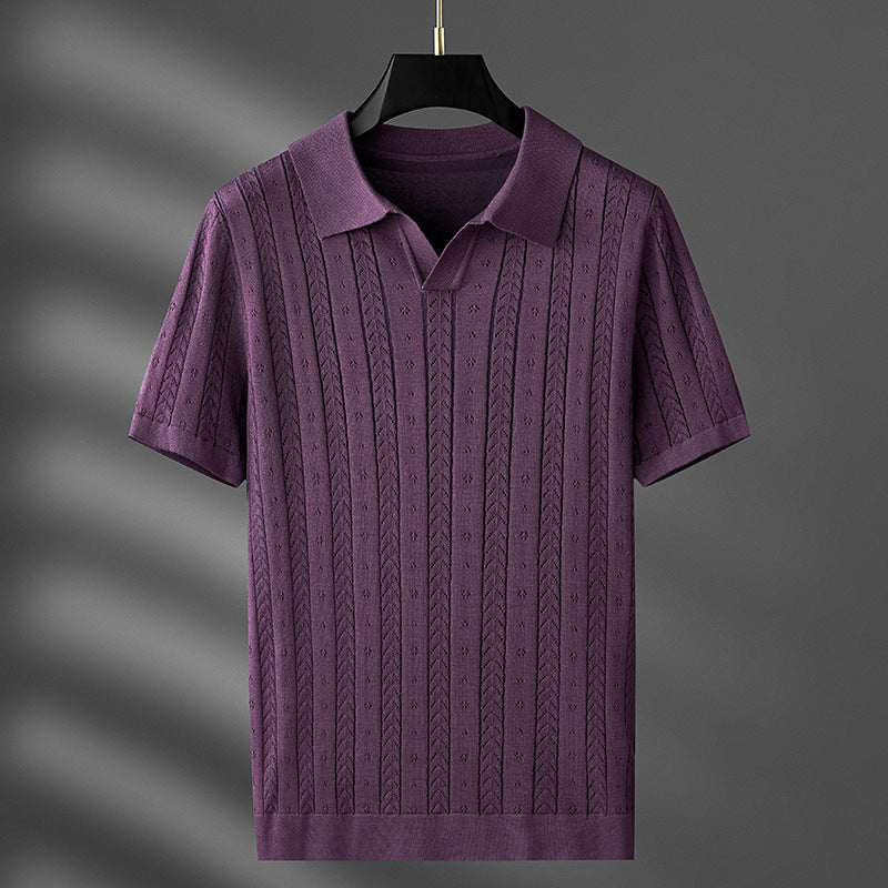 Stilvolles Polohemd aus Strickstoff für Männer