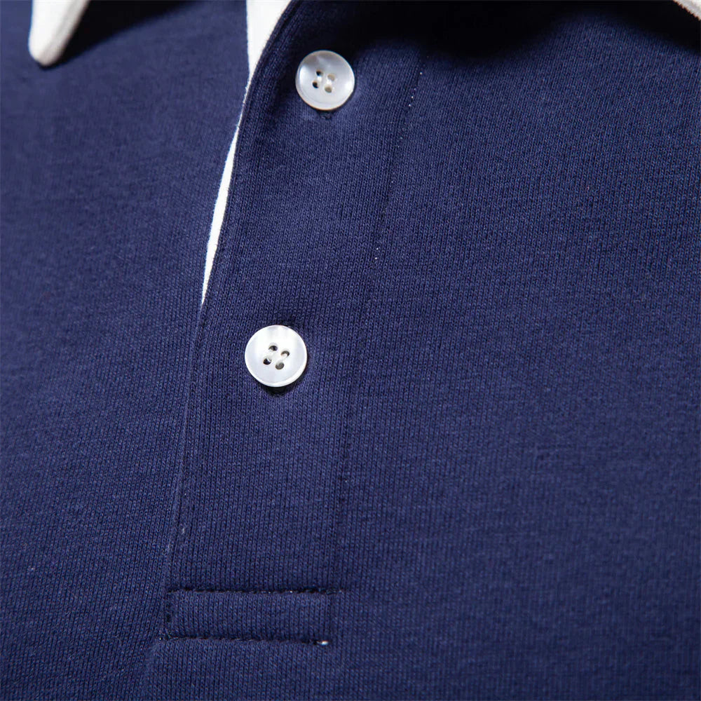 Langärmliges Poloshirt mit Kragen