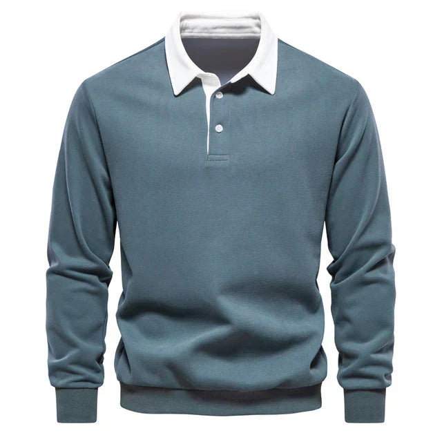 Langärmliges Poloshirt mit Kragen