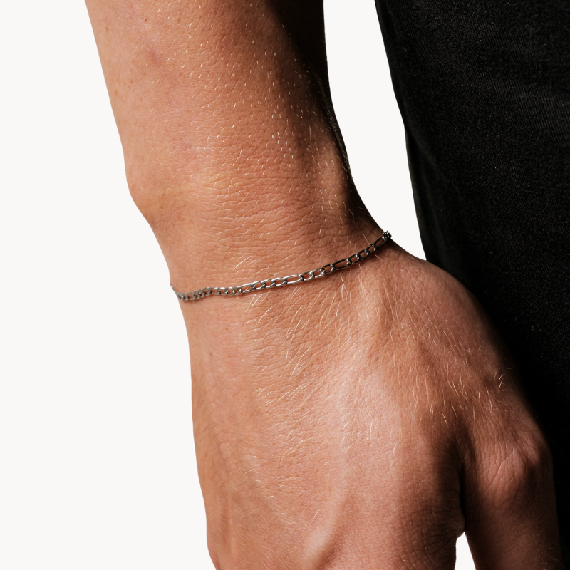 Figaro Bracelet 2MM (Silver)