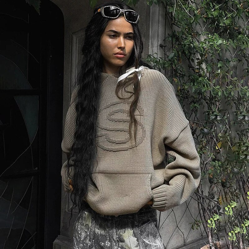 Affe| Hochwertiger Gestrickter Streetwear-Hoodie