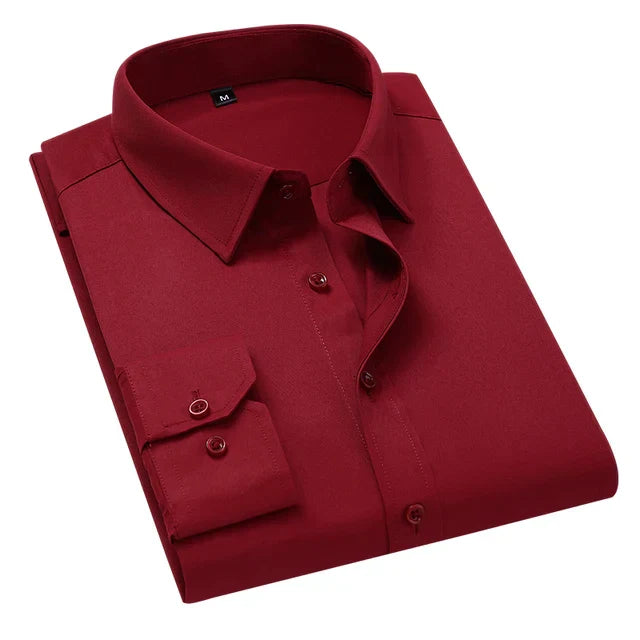 Oliver | Herren Formelles Langarmhemd mit Tasche