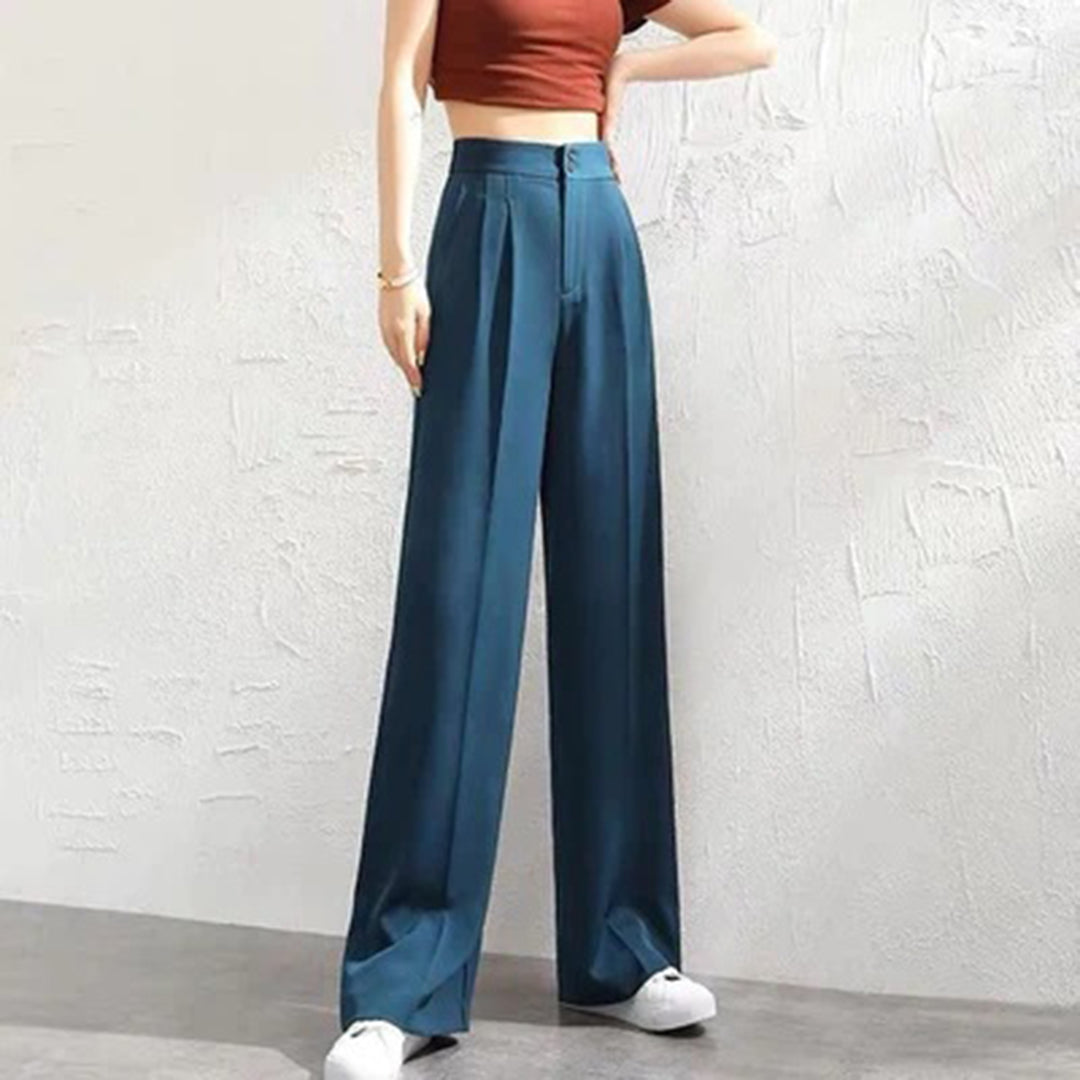 Weite Hose mit Hohem Bund | Leichte Stoffmischung | Elegant und Luftig