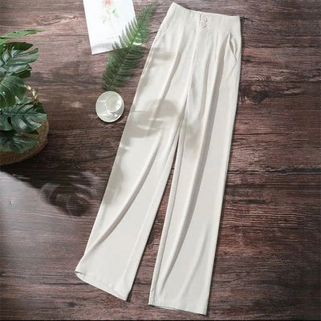Weite Hose mit Hohem Bund | Leichte Stoffmischung | Elegant und Luftig