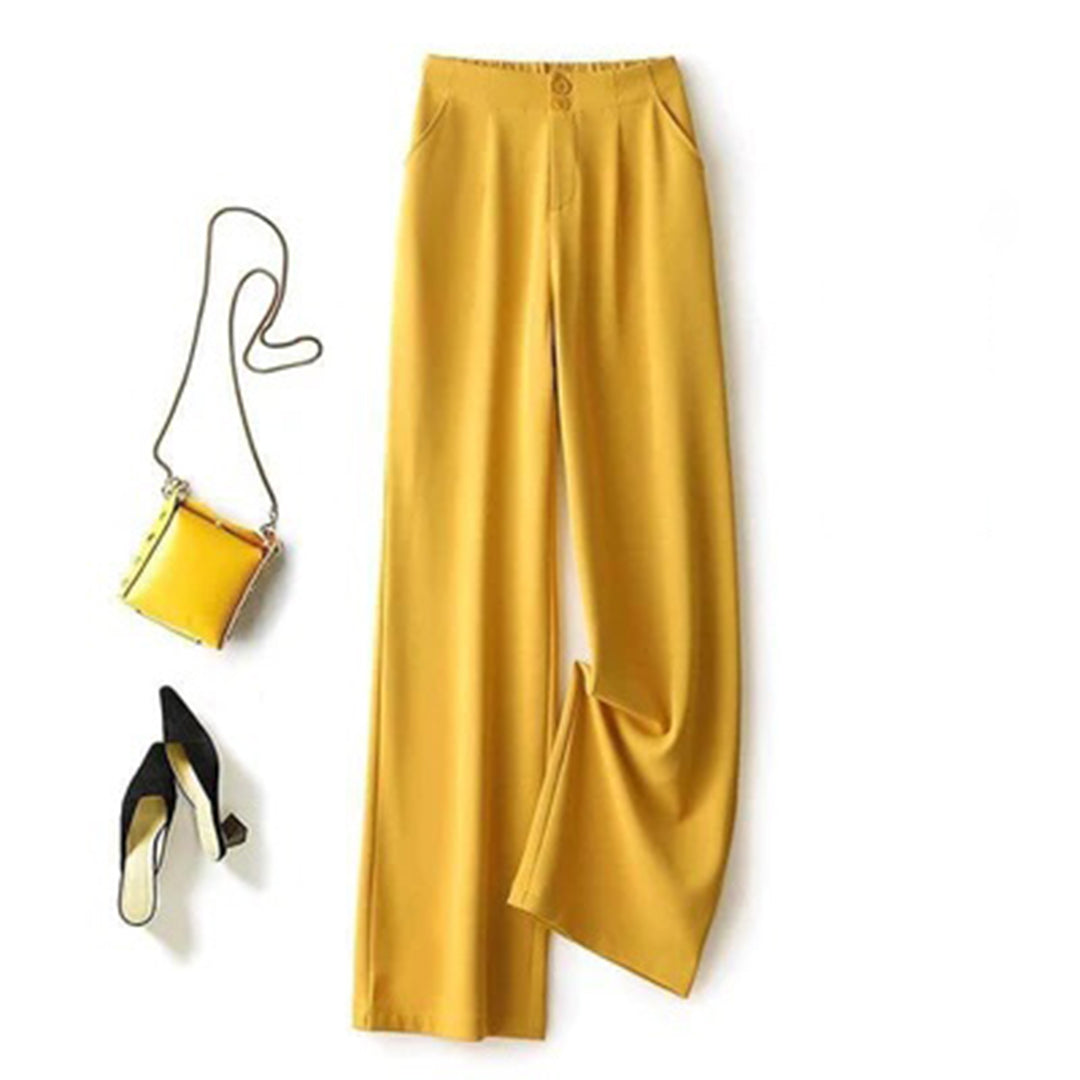 Weite Hose mit Hohem Bund | Leichte Stoffmischung | Elegant und Luftig