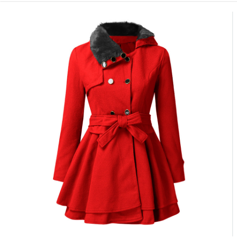 Wintermantel mit Gürtel für Damen