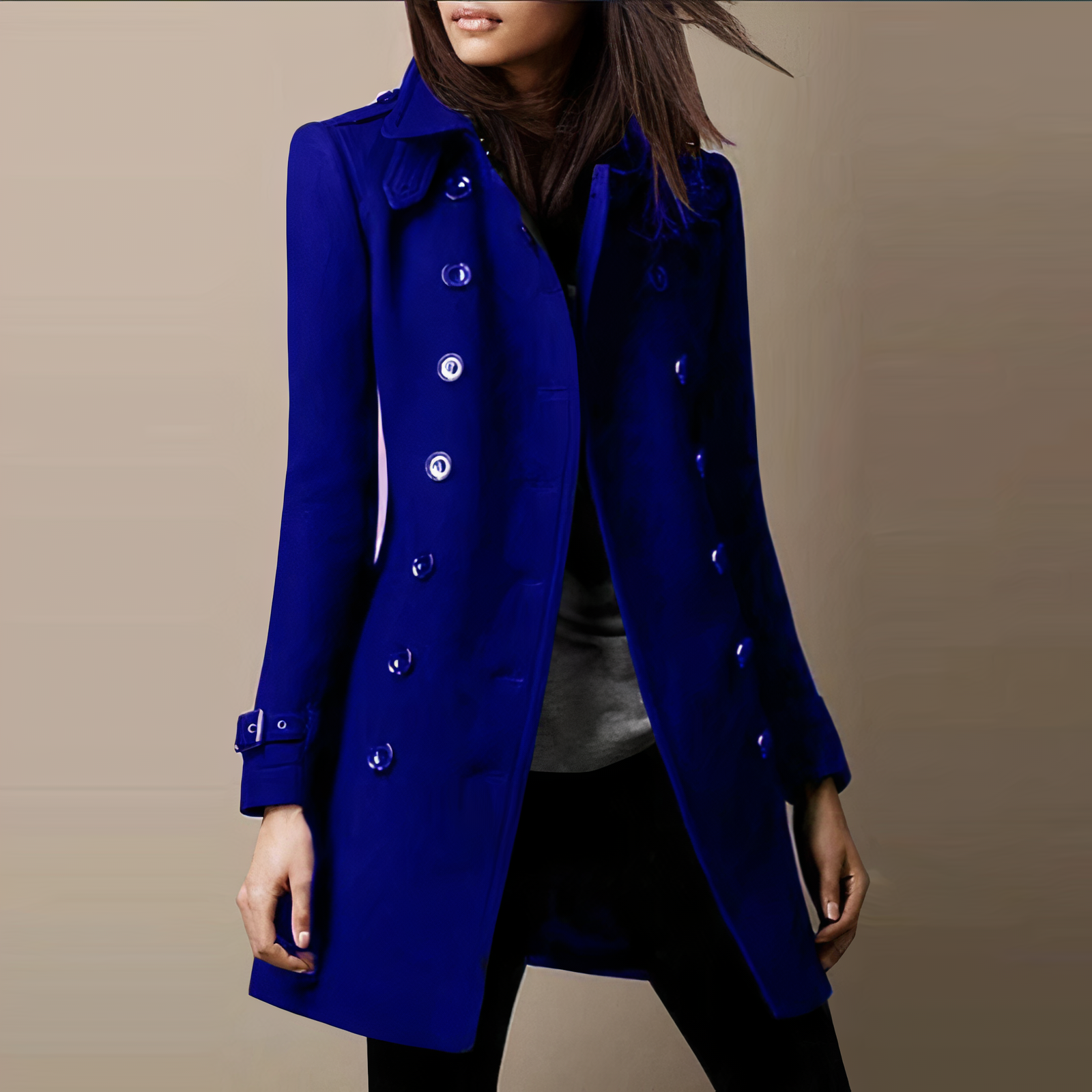 Damen Warmer Trenchcoat | Lange