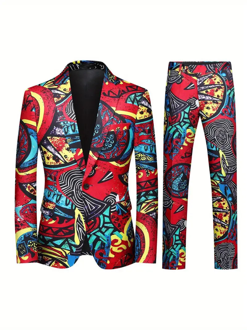 Klassisches Revers-Hemd mit Fake-Taschen & Slim Fit-Hose