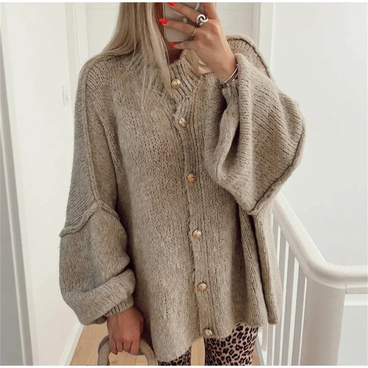 Alfonsine - Schicker Strick-Cardigan-Pullover