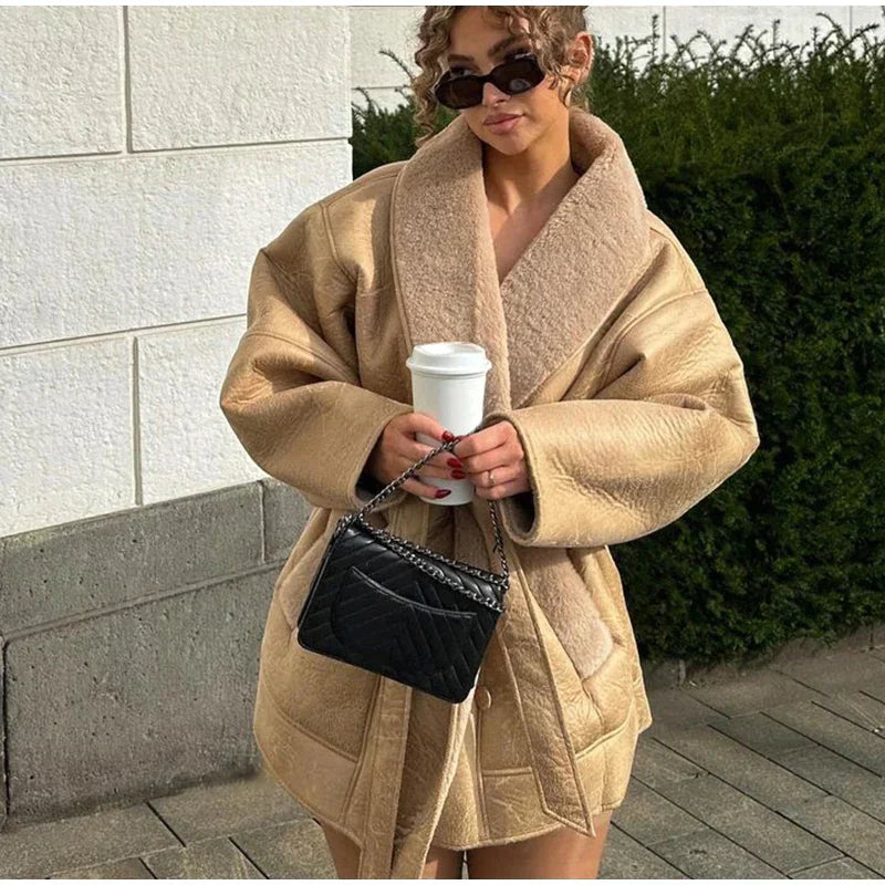 Heide - Damen Winterjacke aus echtem Leder