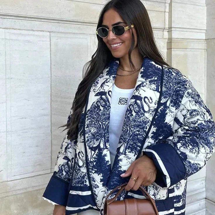 Yolanda - Blumenmusterjacke für Damen