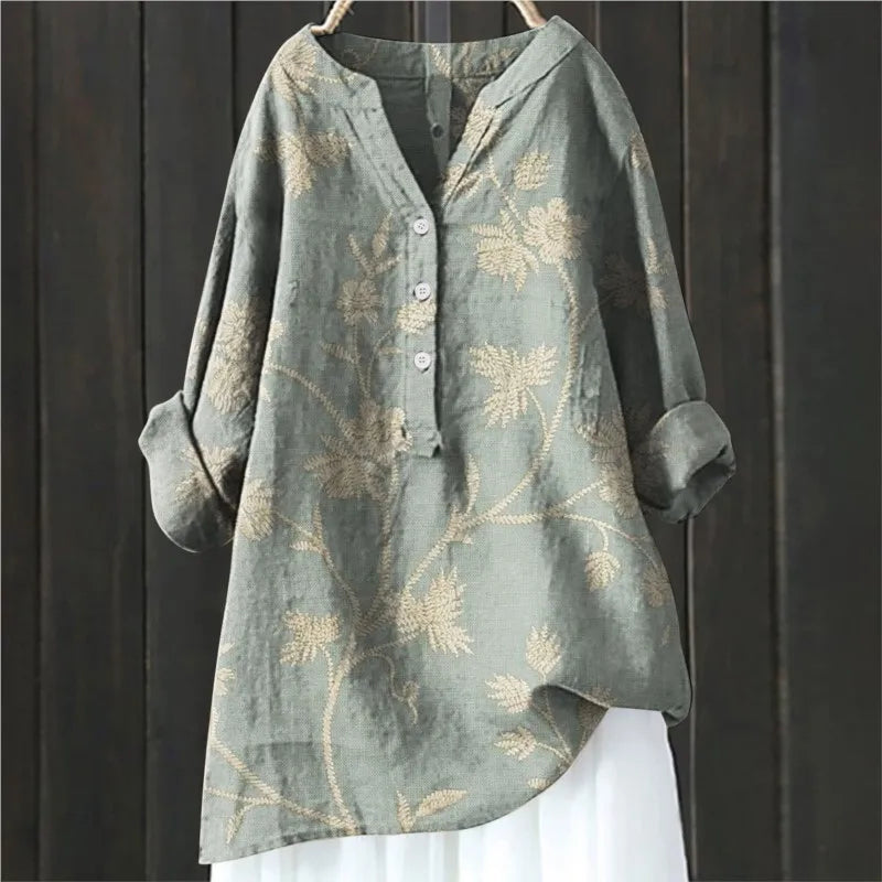 Jullie™ - Lässige Blumenbluse