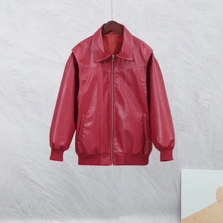 Gwen - Klassische Damen Lederjacke