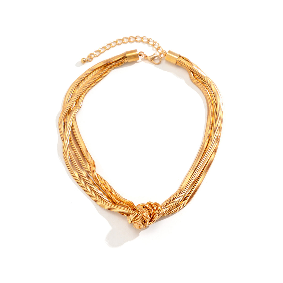 Vailea | Gold Wrapped Button Necklace für Frauen