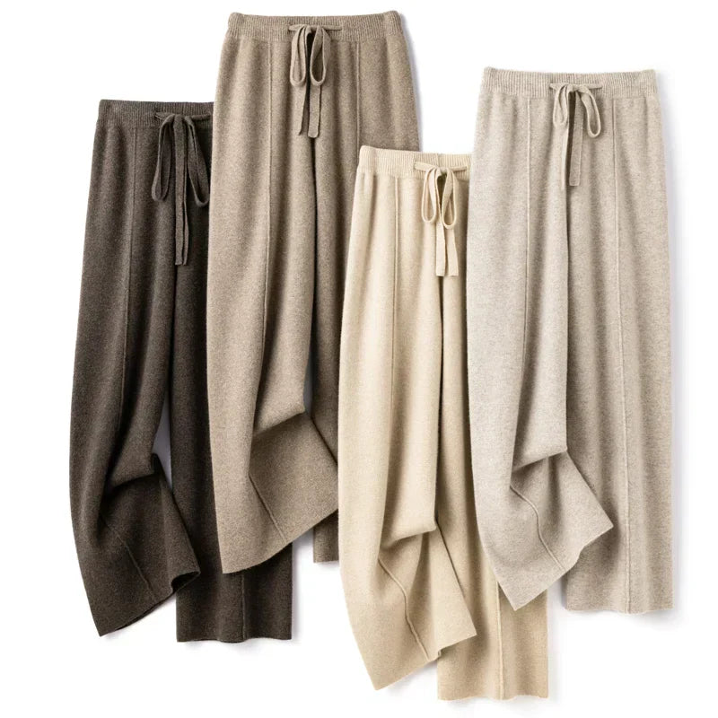 Weite Strickhose | Elastischer Bund | Kuscheliger Komfort
