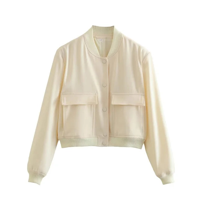 Friedl - Damen Cropped Bomberjacke