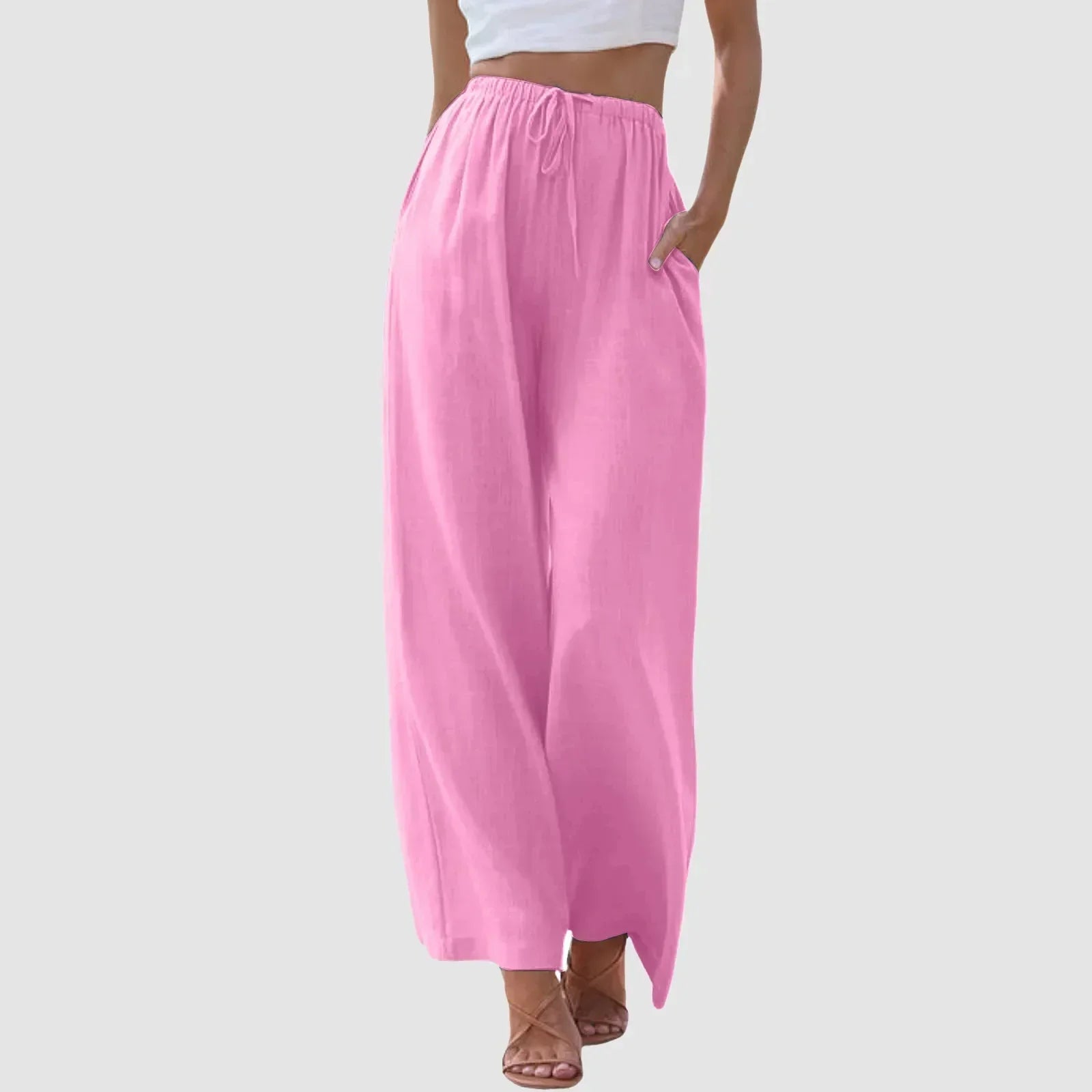 Weite Hose mit Kordelzug | Elastischer Bund | Lässiger Sommerstil
