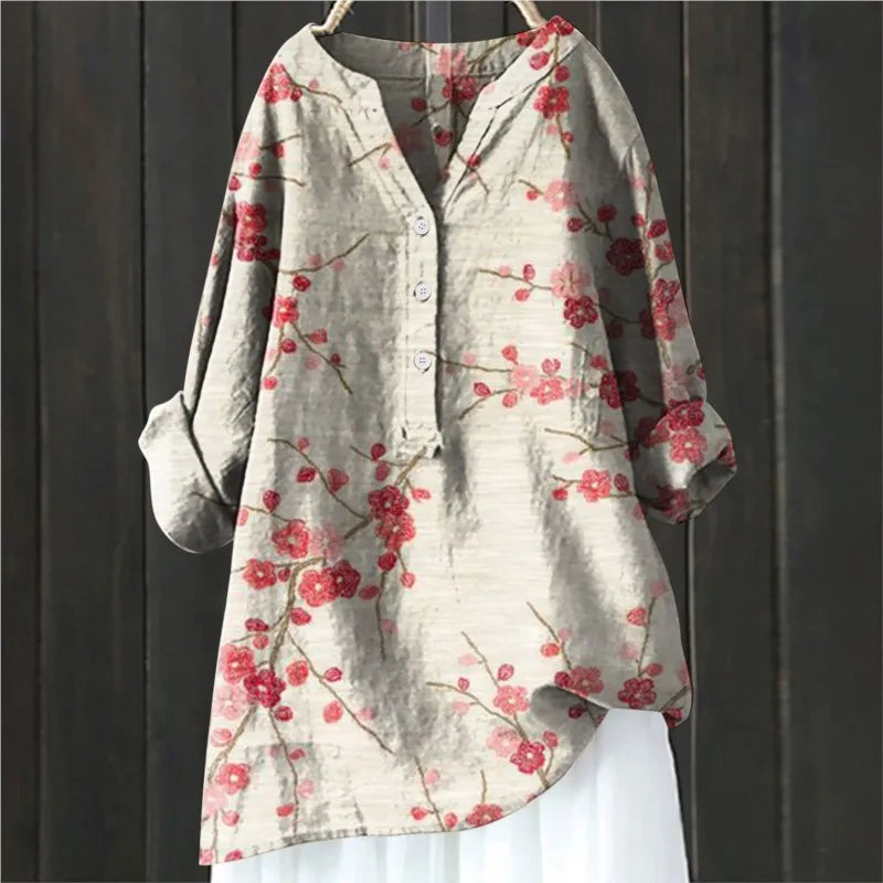 Jullie™ - Lässige Blumenbluse