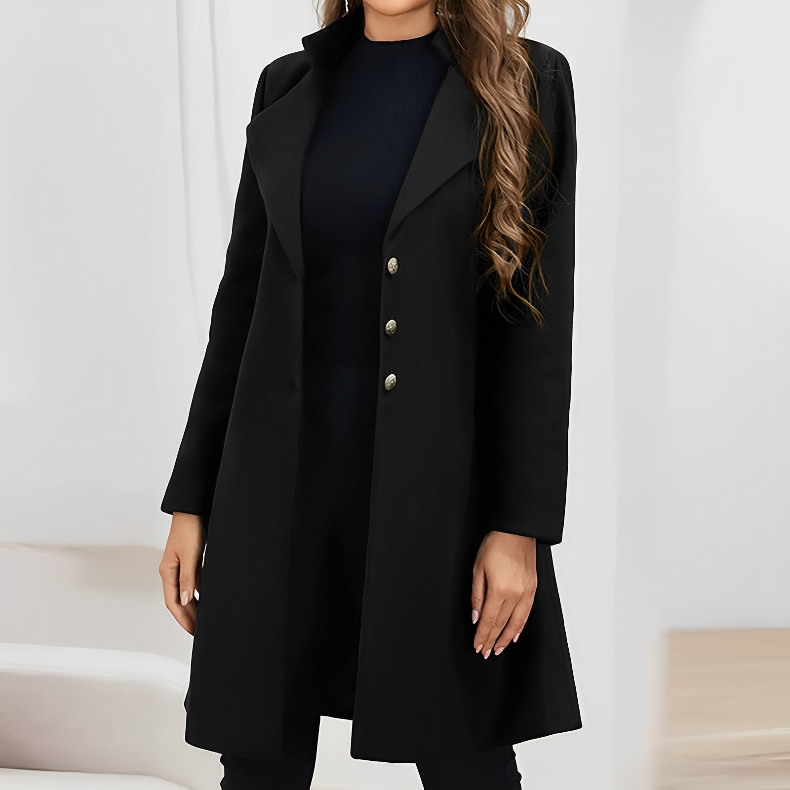 Camille - Schicker Winter Wollmantel für Damen