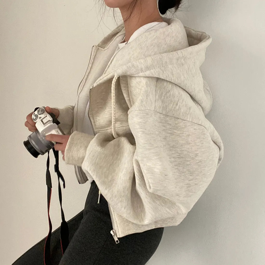 Damen-Übergrößenjacke in Mid-Länge