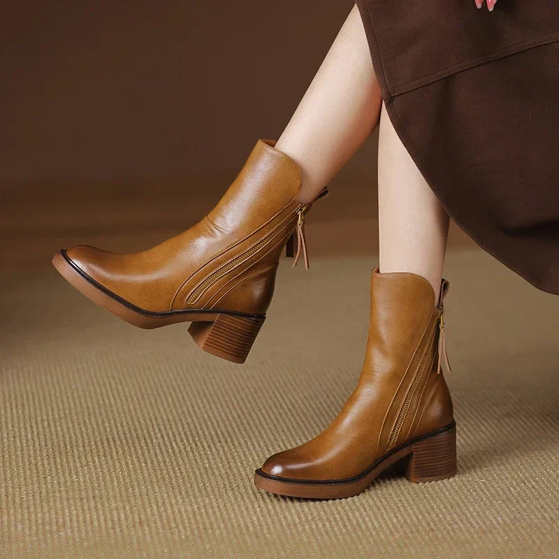 Ella™ - Lederstiefeletten