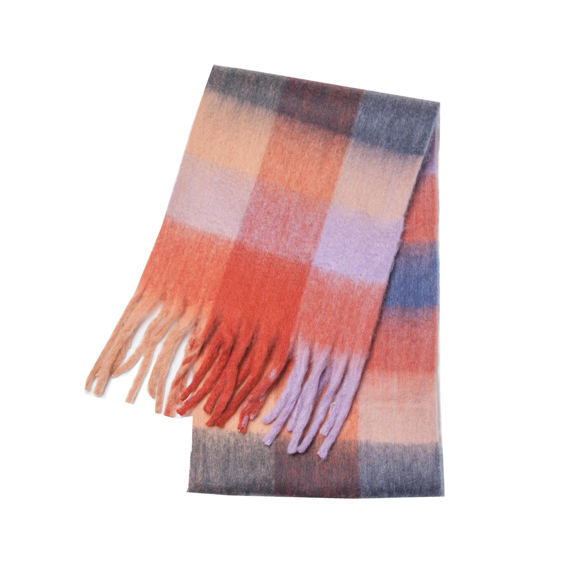 Bunter Schal aus Wolle - Hält warm & stylish