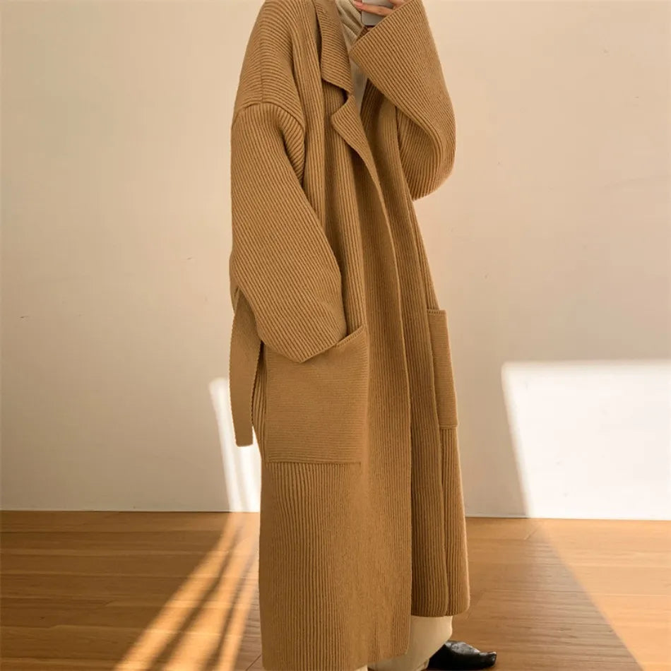 Aubree - Stilvoller und Bequemer Strickmantel für den Herbst für Damen