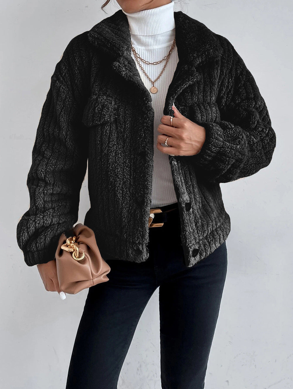 Leonie - Corduroy Mantel für Damen mit Knoten