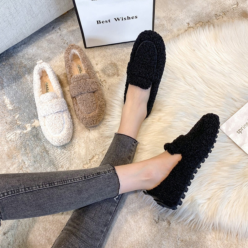 Kellen - Lässige Winter Komfortable Plüsch-Hausschuhe für Damen